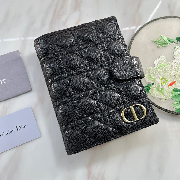 dir CARO WALLET BLACK 19CM