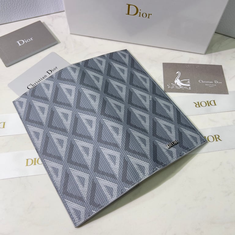 dir VERTICAL LONG WALLET GREY CD DIAMOND CANVAS 2ESBC002DCO H42E