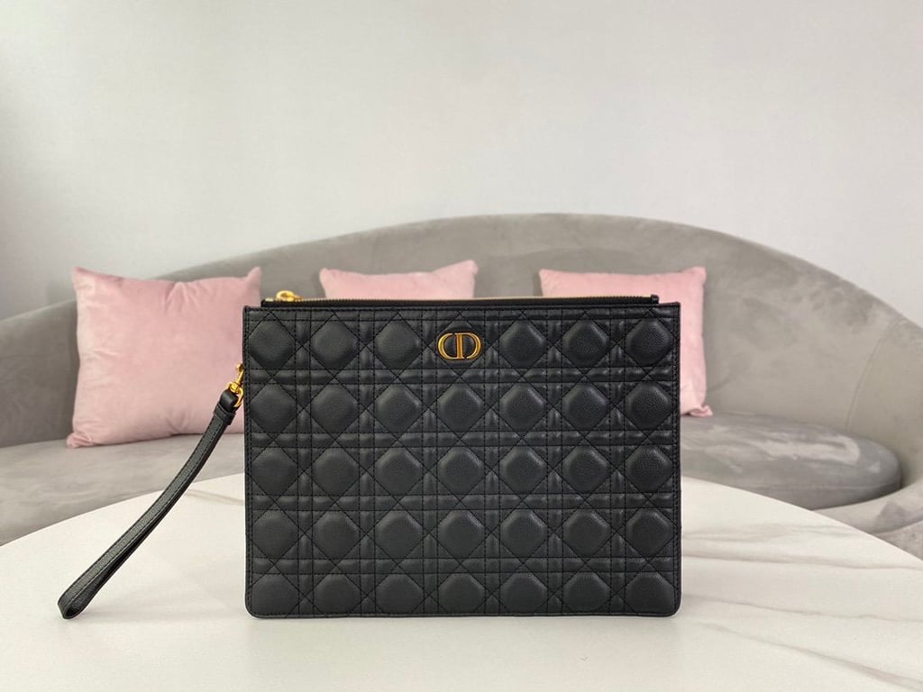 dir LARGE CARO DAILY POUCH BLACK S5086UWHC_M900