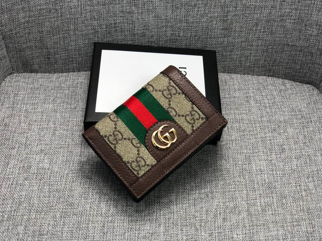 Gucci OPHIDIA Gucci CARD CASE WALLET 11CM 523155 96IWG 8745