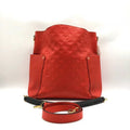 Louis Vuitton Red Leather Monogram Shoulder Bag Medium