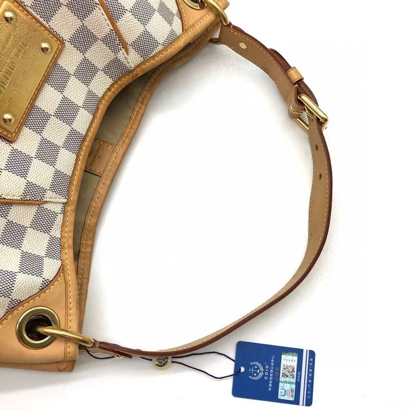 Louis Vuitton Hampstead MM Damier Azur Canvas Shoulder Bag