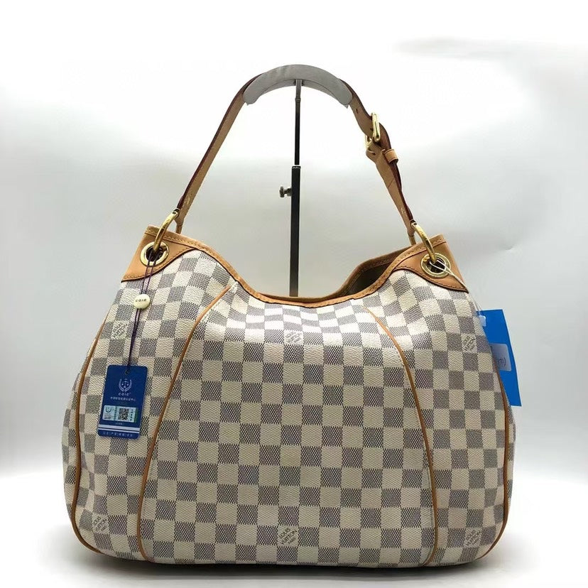 Louis Vuitton Hampstead MM Damier Azur Canvas Shoulder Bag