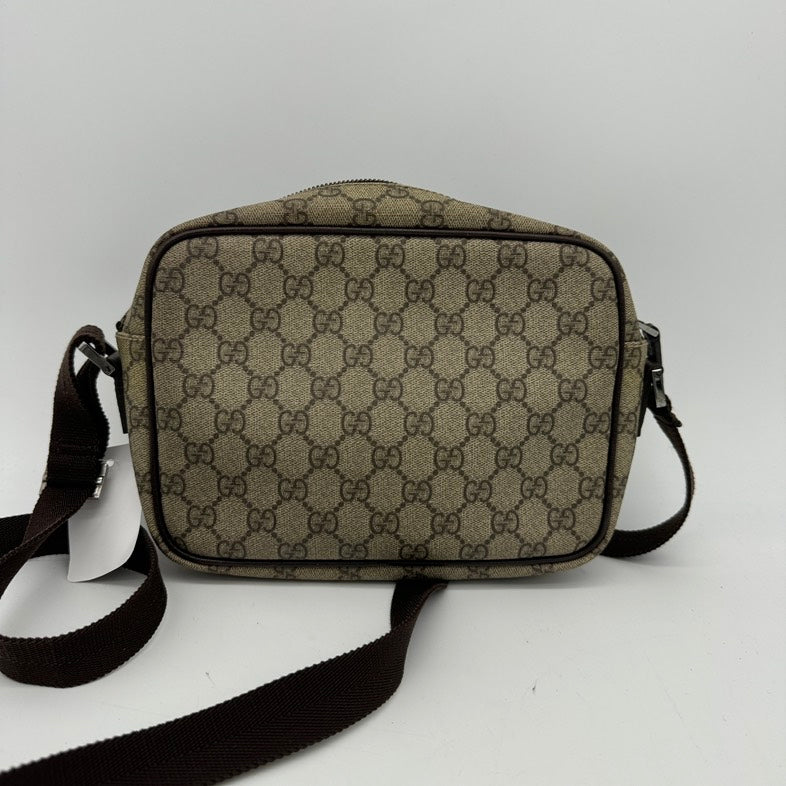 Gucci Beige Canvas Crossbody Bag MeDiorum Size