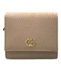 Gucci GG Marmont Beige Leather Clutch Wristlet Small Size