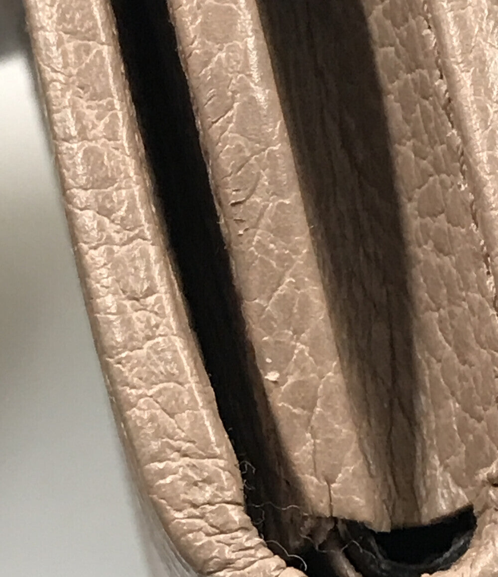 Gucci GG Marmont Beige Leather Clutch Wristlet Small Size