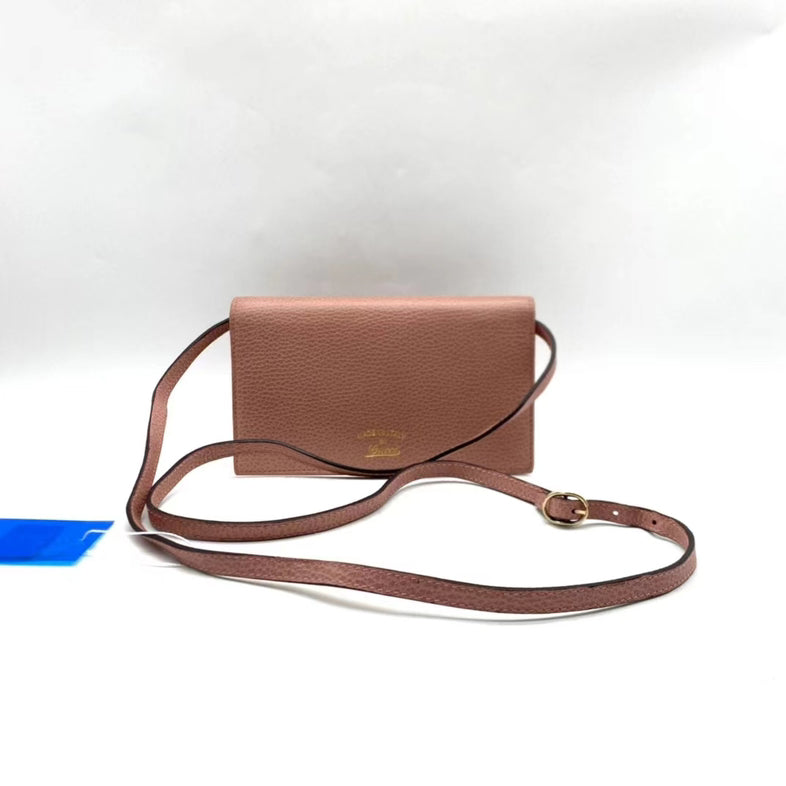 Title: Gucci Gucci Marmont Mini Crossbody Bag in Brown Leather with Adjustable Strap