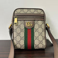 Gucci OphiDiora Brown Beige Gucci Supreme Canvas Crossbody Bag
