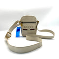 Gucci Beige Leather Crossbody Bag MeDiorum