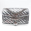 Gucci GG Marmont SiLouis Vuittoner Sequin Shoulder Bag Medium