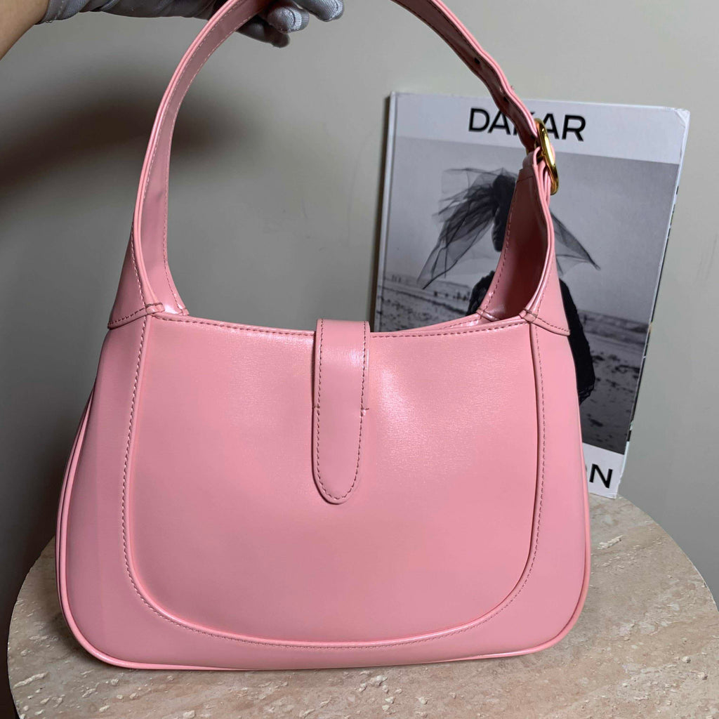 Gucci Jackie 1961 Pink Leather Small Shoulder Bag