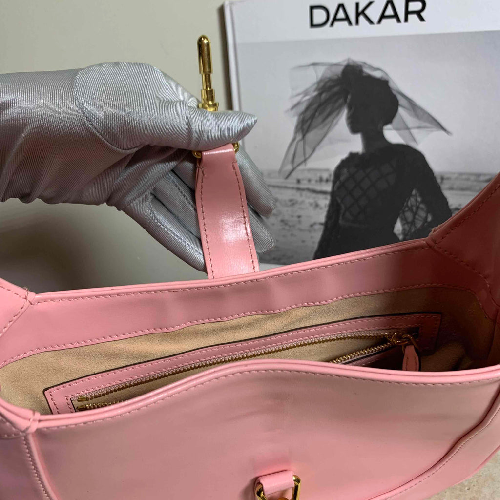 Gucci Jackie 1961 Pink Leather Small Shoulder Bag