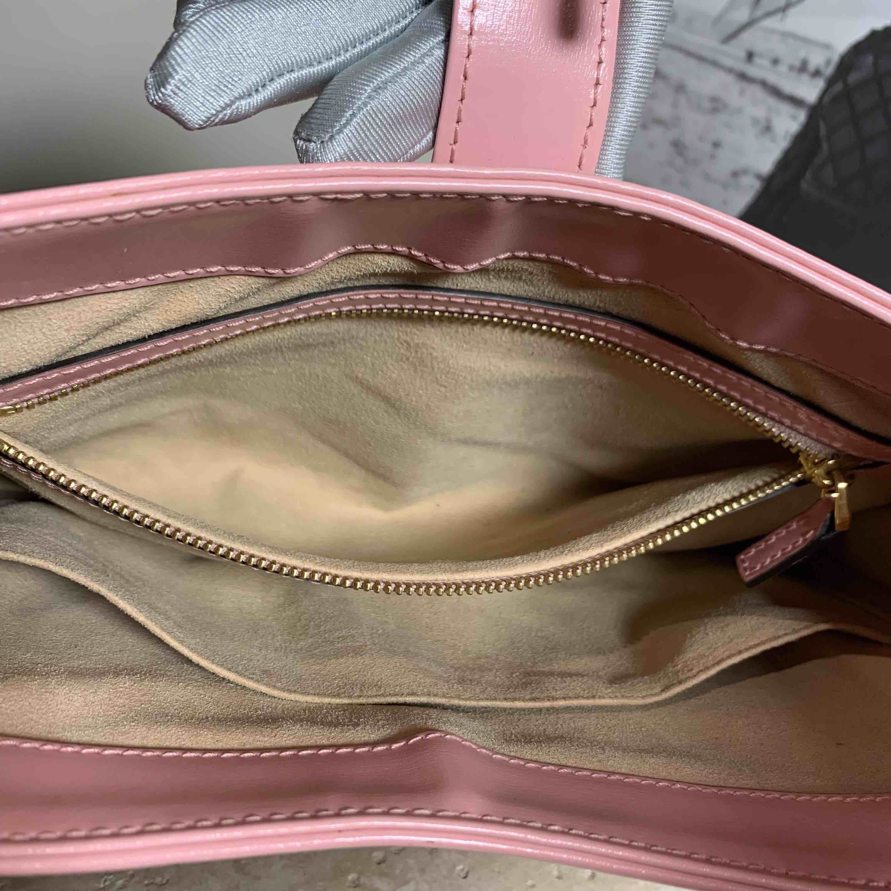 Gucci Jackie 1961 Pink Leather Small Shoulder Bag