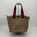 Gucci Canvas Leather Beige Crossbody Tote Bag MeDiorum
