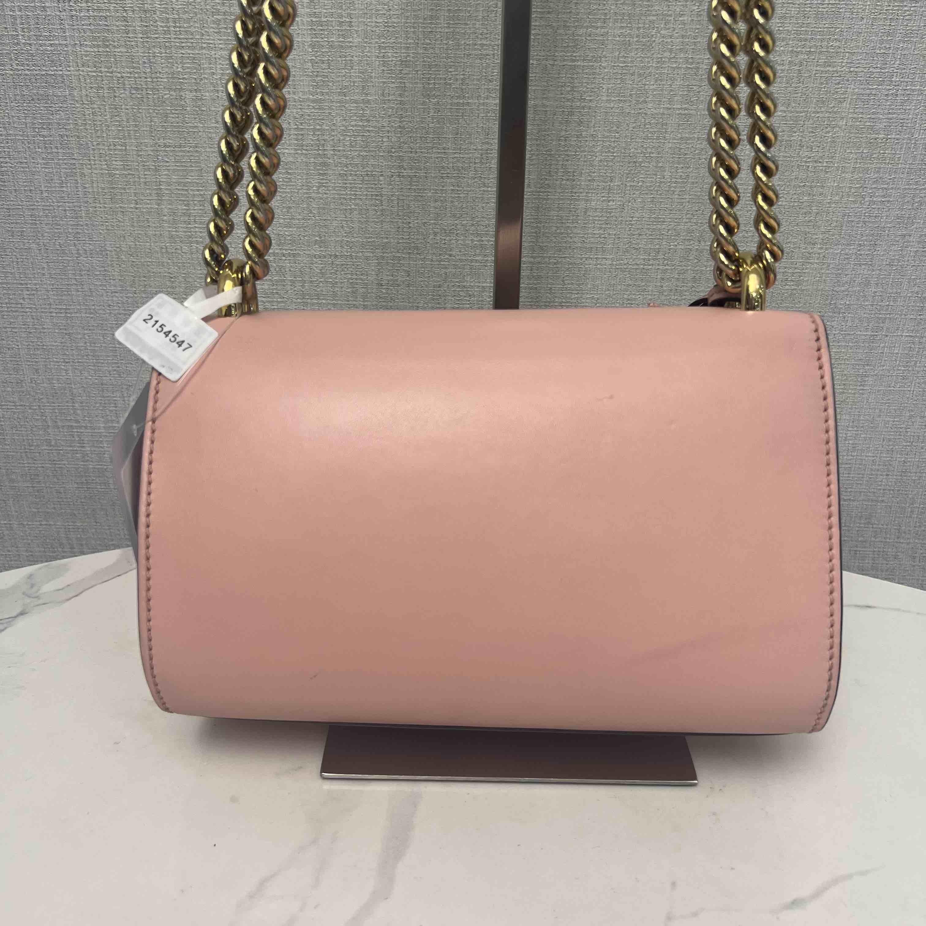 Gucci Padlock Pink Leather Embellished Crossbody Bag MeDiorum