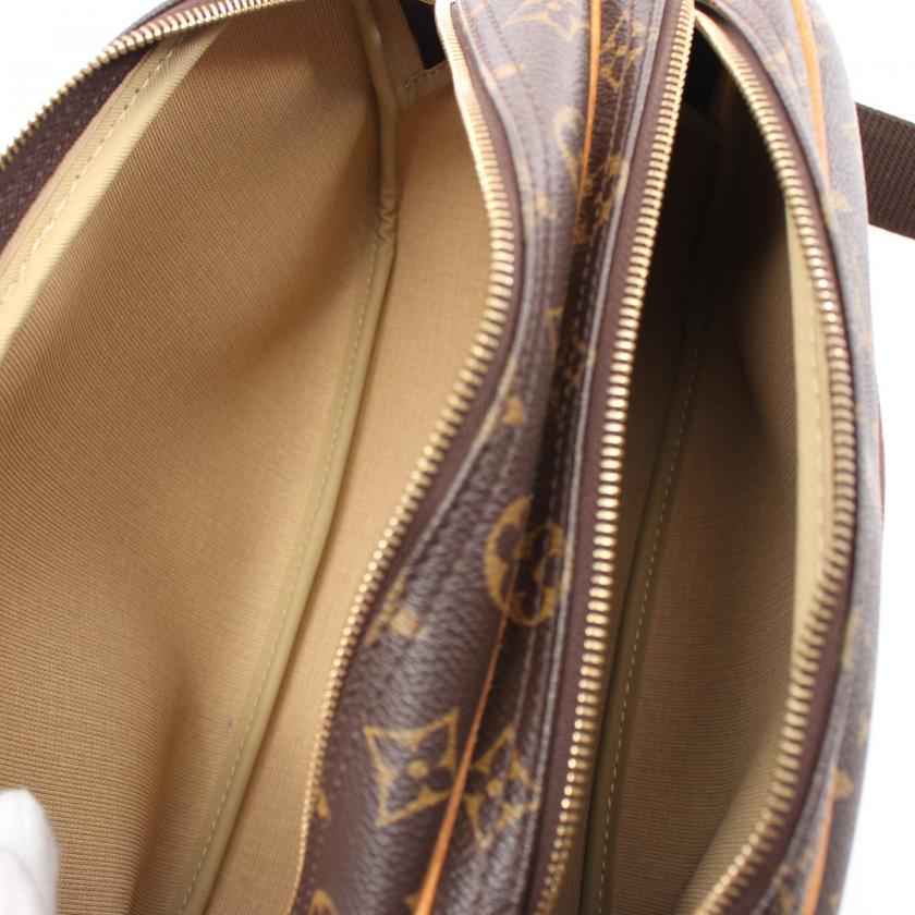 Louis Vuitton Reporter PM Monogram Brown PVC Leather Shoulder Bag