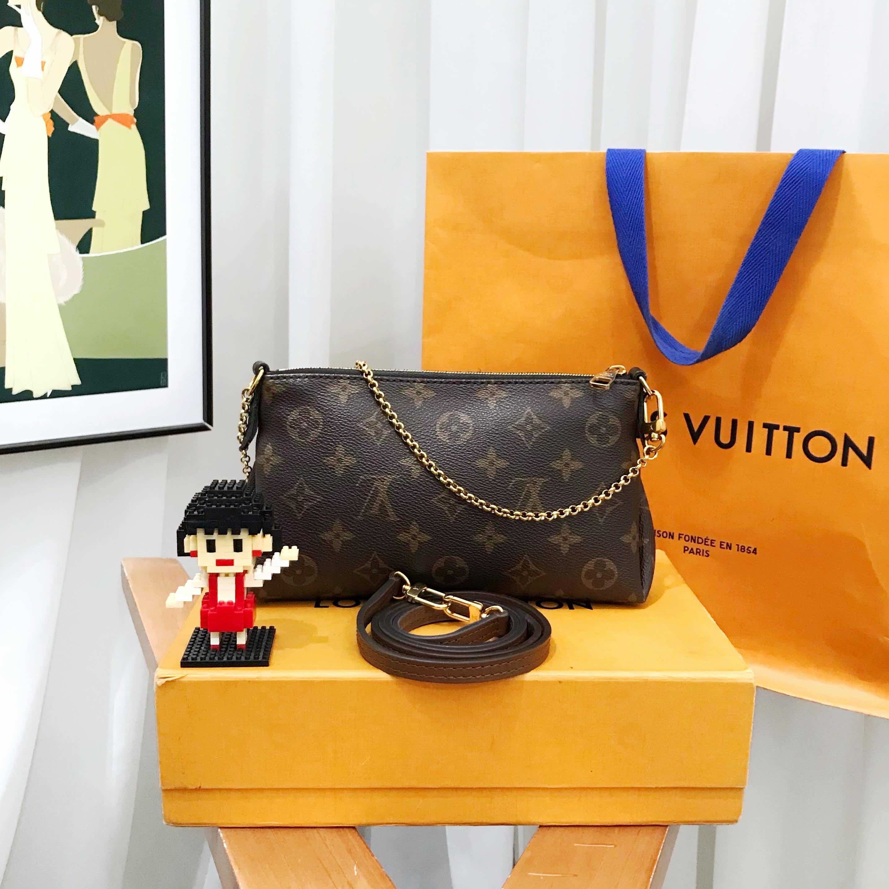 Louis Vuitton Pallas Mini Clutch Monogram Brown