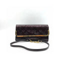 Louis Vuitton Patent Leather Crossbody Bag Burgundy MeDiorum