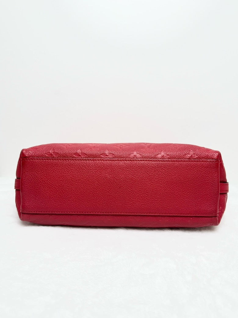 Louis Vuitton Bastille Red Leather Shoulder Bag Large