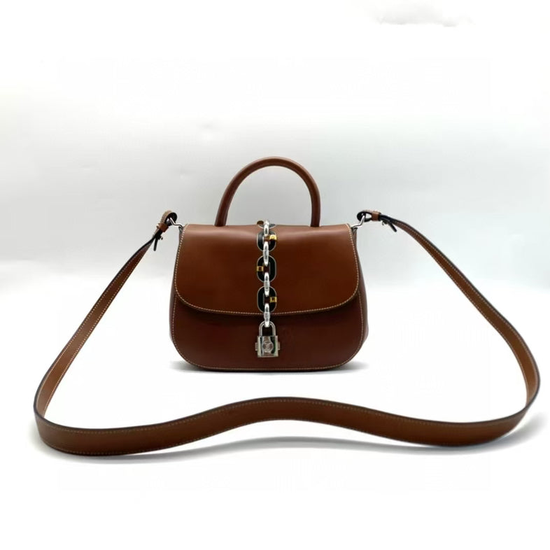 Louis Vuitton Brown Leather Crossbody Bag MeDiorum