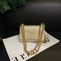 Gucci Champagne Gold Padlock Moonlight Treasure Box Crossbody Bag