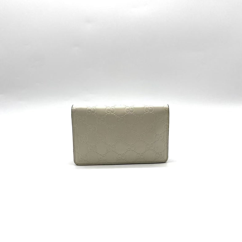 Gucci Beige Cherry Gucci Leather Crossbody Chain Bag Small