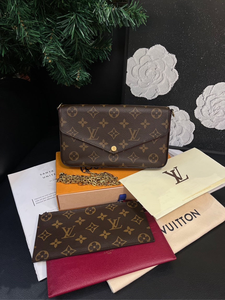 Louis Vuitton Monogram Three-In-One Crossbody Bag Brown MeDiorum