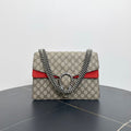 Gucci Dionysus GG Supreme Beige Red Medium Shoulder Bag