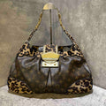 Louis Vuitton Leopard Print Monogram Canvas Shoulder Bag Vintage