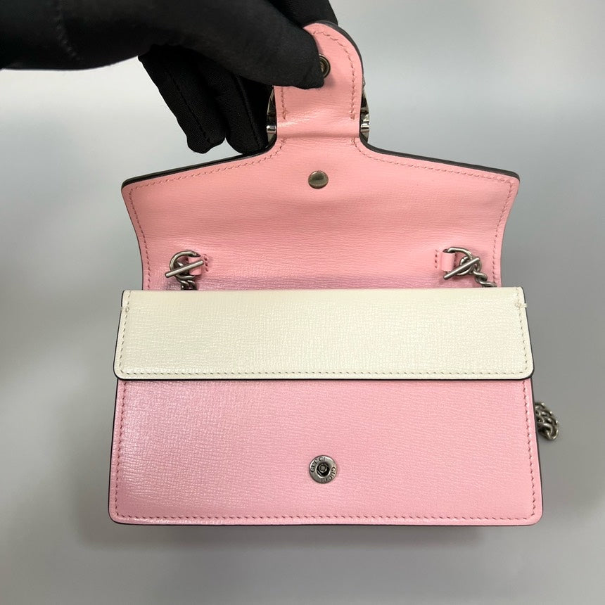 Gucci Dionysus WOC Pink Snake Print Shoulder Bag 17x10x4cm