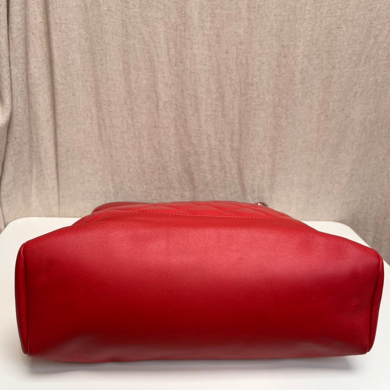 Chanel 31 Large Red Quilted Leather Shoulder Bag