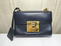 Gucci Padlock Black Leather Shoulder Bag Medium