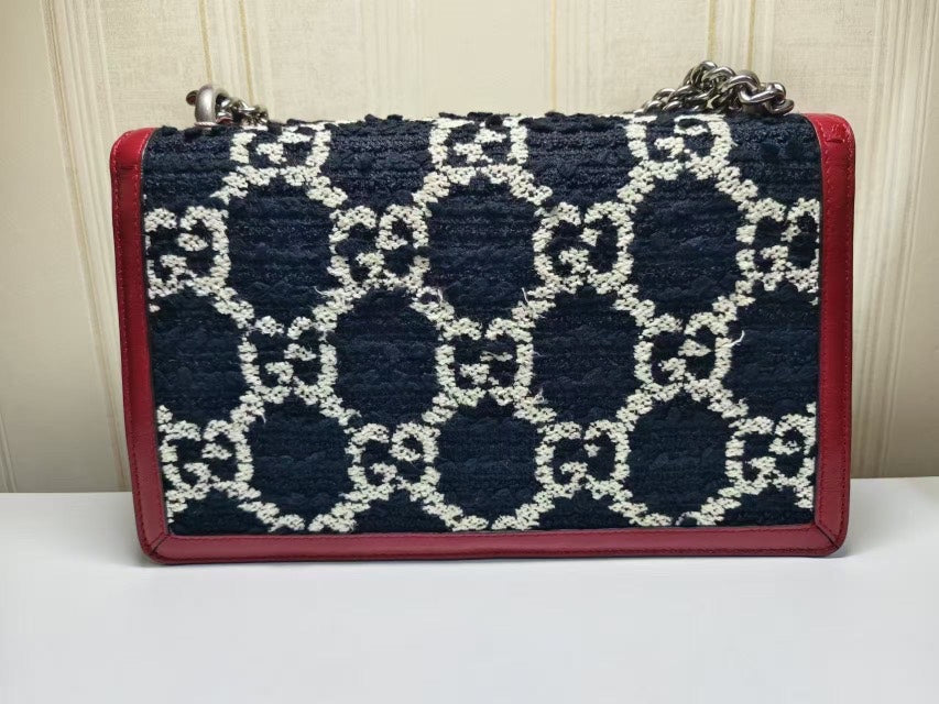 Gucci Dionysus Red Black Shoulder Bag Medium