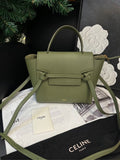 Celine Nano Belt Catsh Olive Green Crossbody Bag