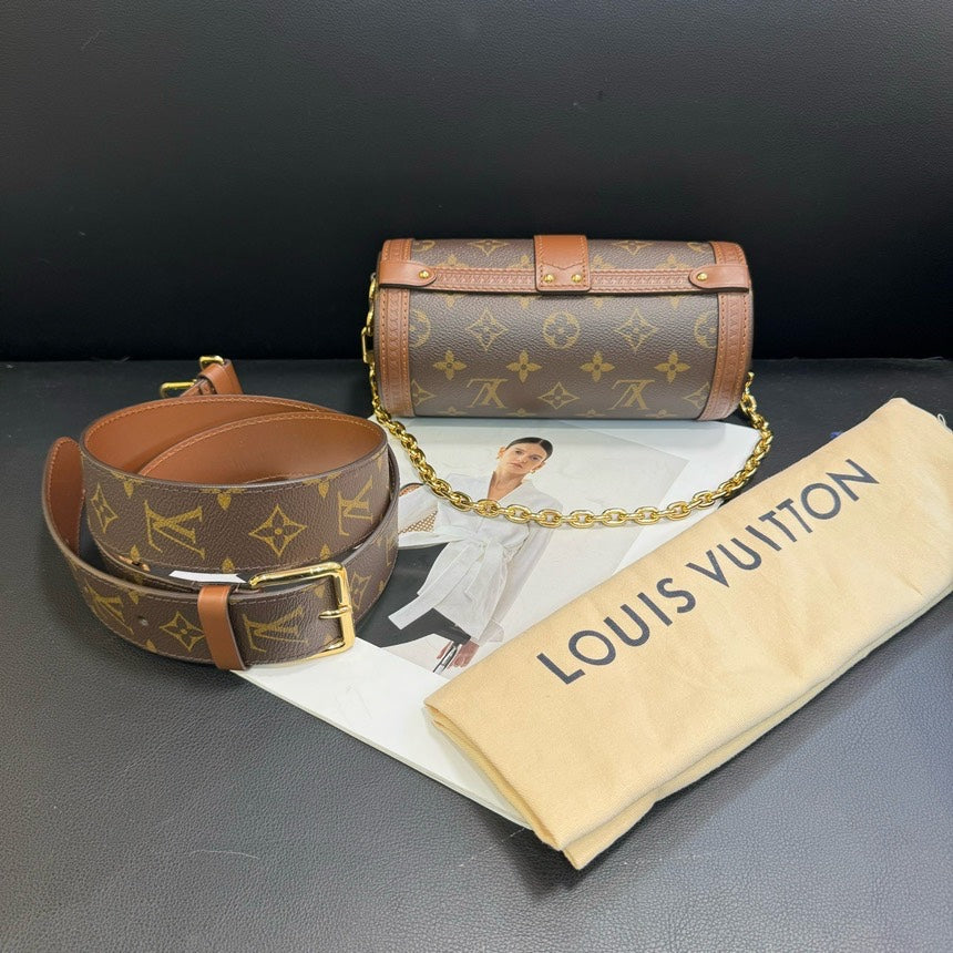 Louis Vuitton Monogram Flower Babyron Chain Crossbody Brown MeDiorum