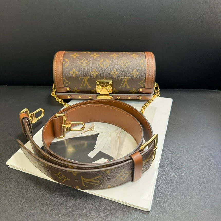 Louis Vuitton Monogram Flower Babyron Chain Crossbody Brown MeDiorum