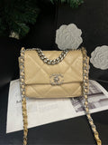 Chanel Beige 19 Bag Quilted Leather Crossbody MeDiorum