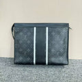 Louis Vuitton Monogram Eclipse Black Clutch Large