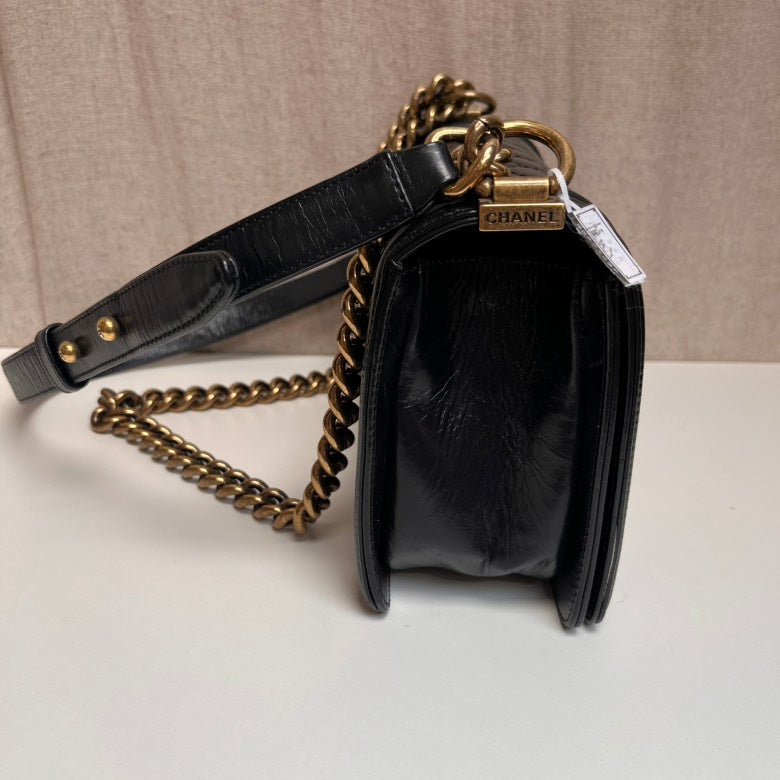 Chanel Leboy Medium Black Quilted Leather Shoulder Bag