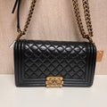 Chanel Leboy Medium Black Quilted Leather Shoulder Bag