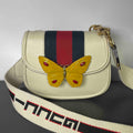 Gucci OphiDiora White Leather Crossbody Bag