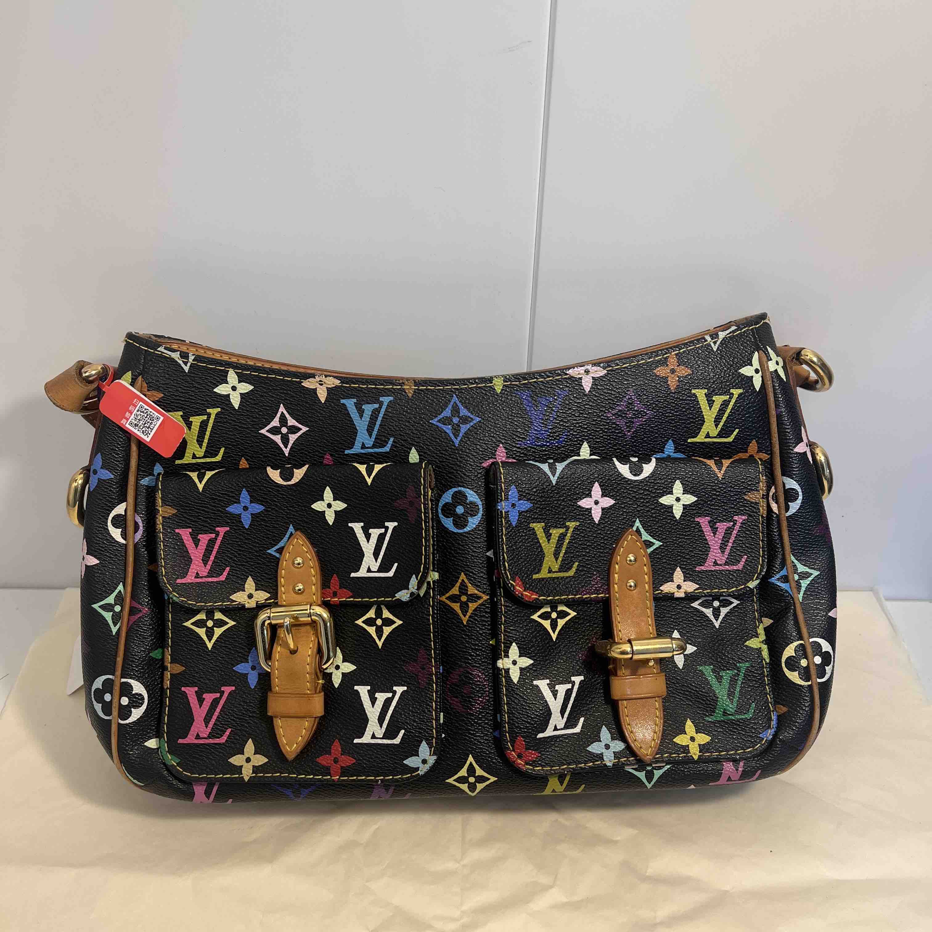 Louis Vuitton Multicolor Monogram Crossbody Bag Black MeDiorum