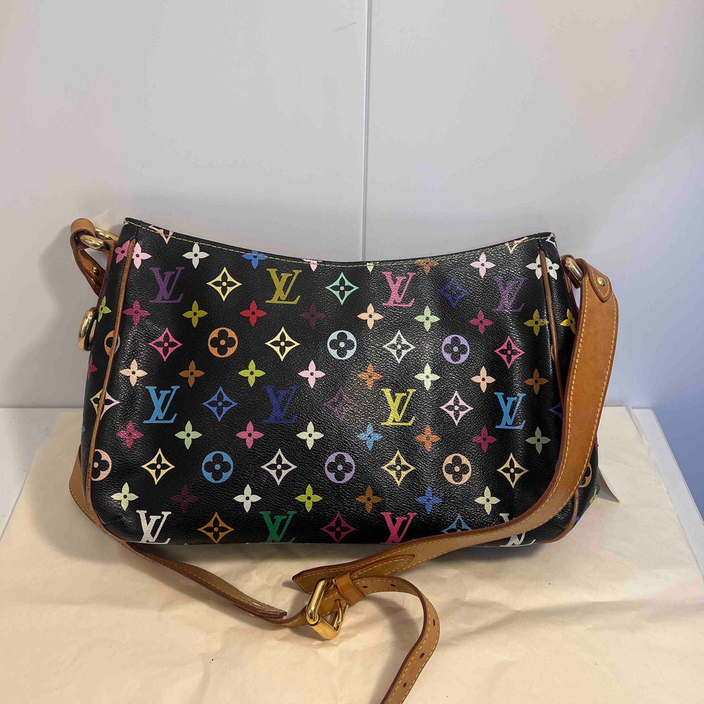 Louis Vuitton Multicolor Monogram Crossbody Bag Black MeDiorum