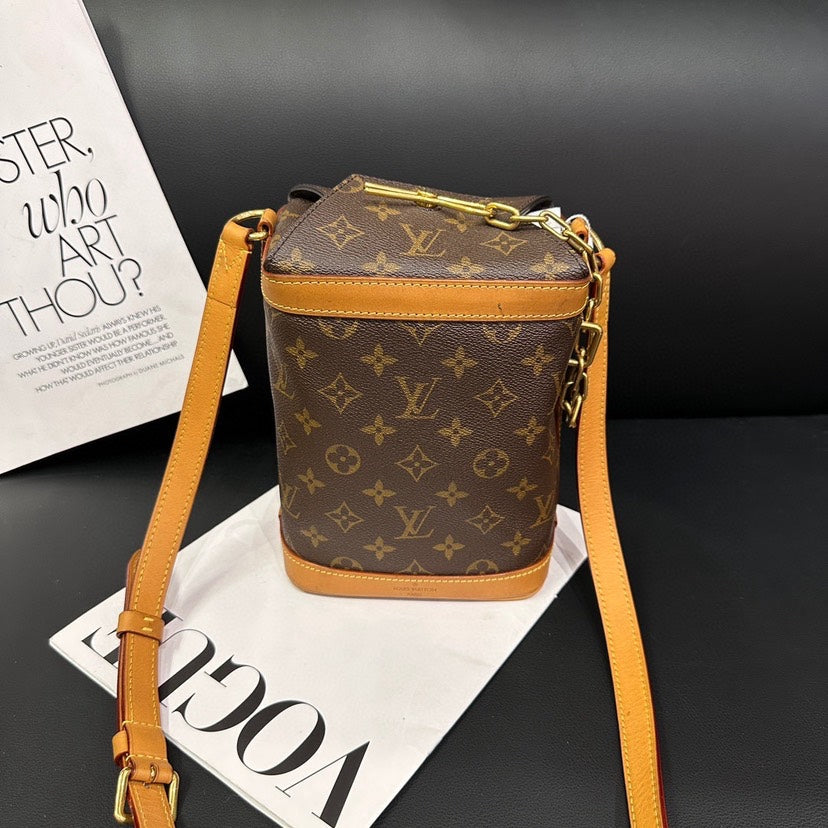 Louis Vuitton Monogram Brown Limited EDiortion Milk Box Crossbody Bag