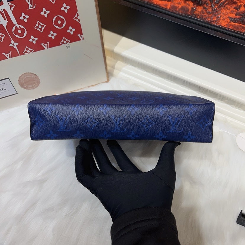 Louis Vuitton Microchip Blue Monogram Clutch