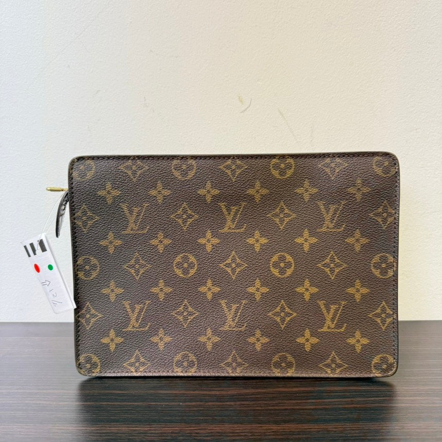 Louis Vuitton Monogram Brown Clutch Bag