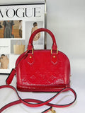 Louis Vuitton Alma BB Red Vernis Leather Crossbody Bag