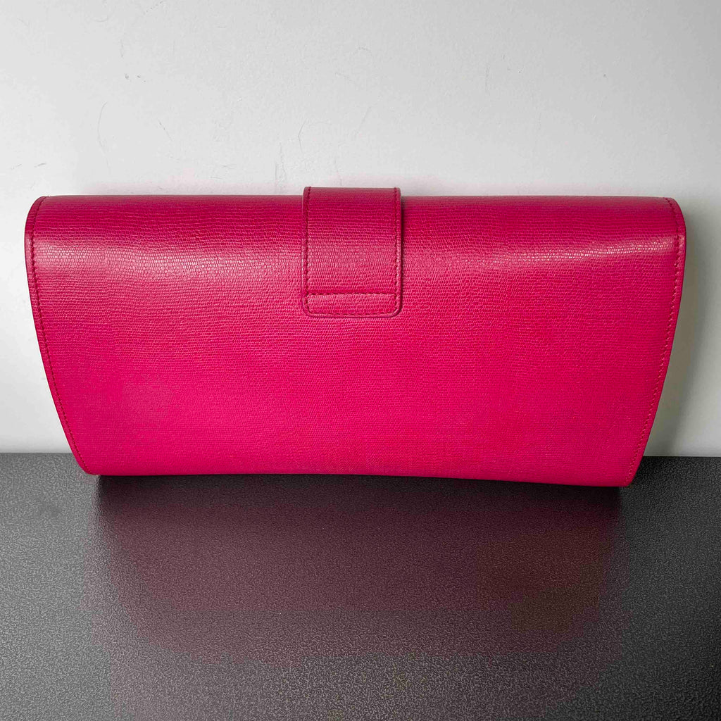Saint Laurent Y Ligne Pink Clutch