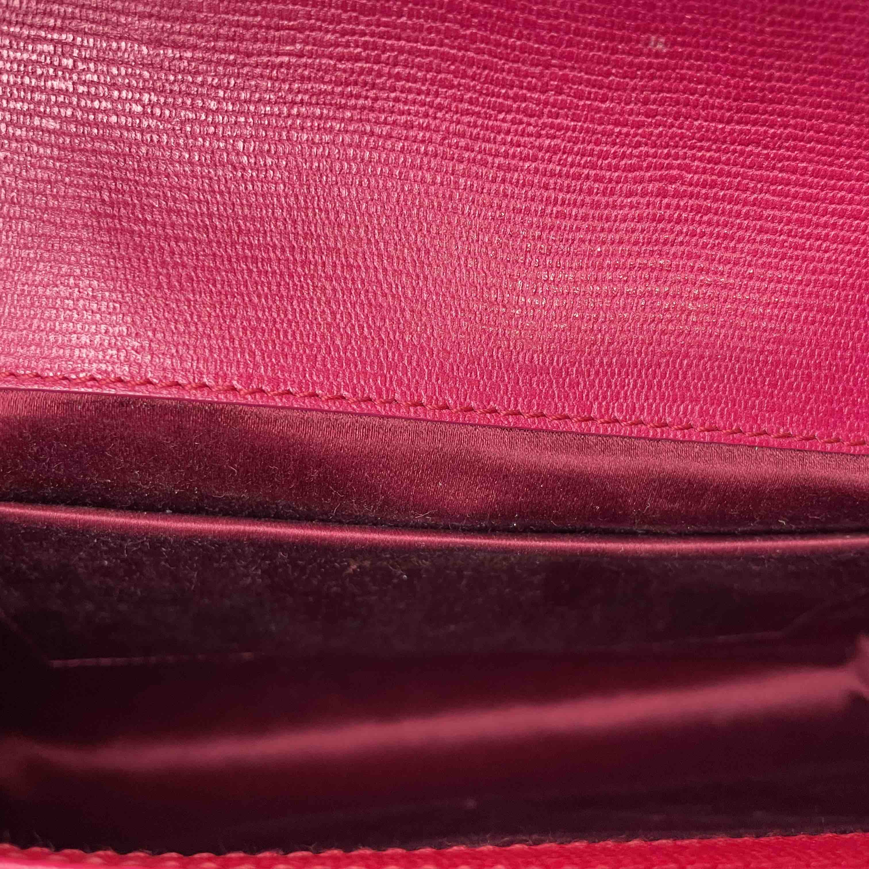 Saint Laurent Y Ligne Pink Clutch