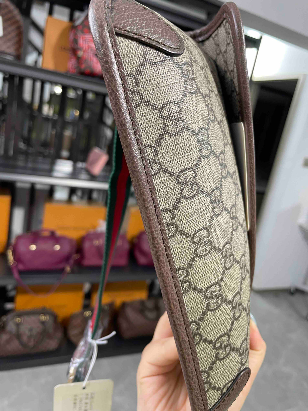 Gucci OphiDiora Beige Canvas Crossbody Bag
